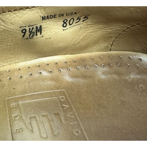 David Eden Mens Tassel Loafer Shoes Size 9.5 Black Full Genuine Alligator - Picture 10 of 12